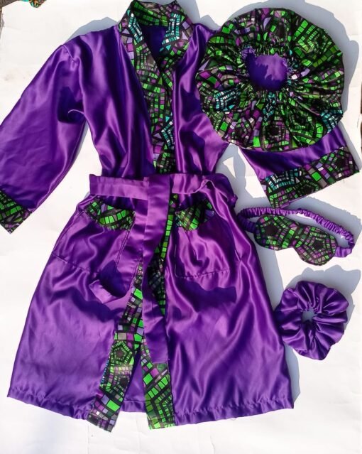 Ensemble Peignoir Personnalisé Femme - Violet