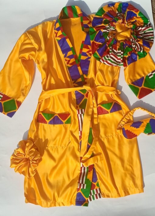 Ensemble Peignoir Personnalisé Femme - Jaune