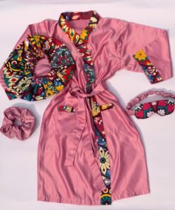 Ensemble Peignoir Personnalisé Femme - Rose Oignon