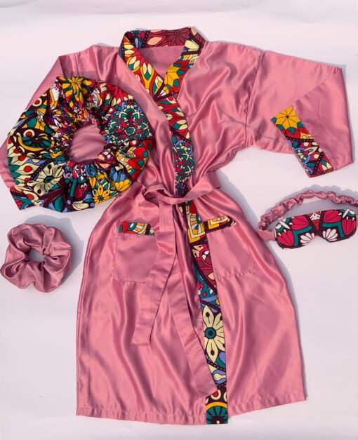 Ensemble Peignoir Personnalisé Femme - Rose Oignon